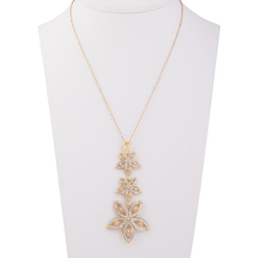 COLLANA ROYALE GBS ARGENTO 925 DORATO